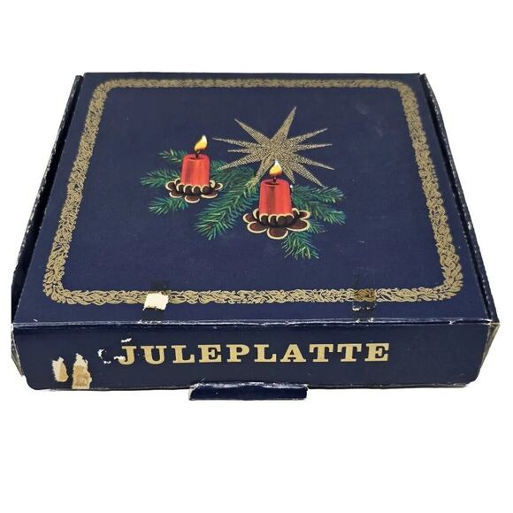 Vintage Bareuther Germany Bavarian China 1968 Christmas Plate Blue "The Chapel"" - Picture 5 of 9